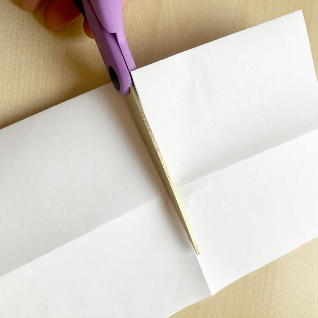 one-page zine folding instructions: 2