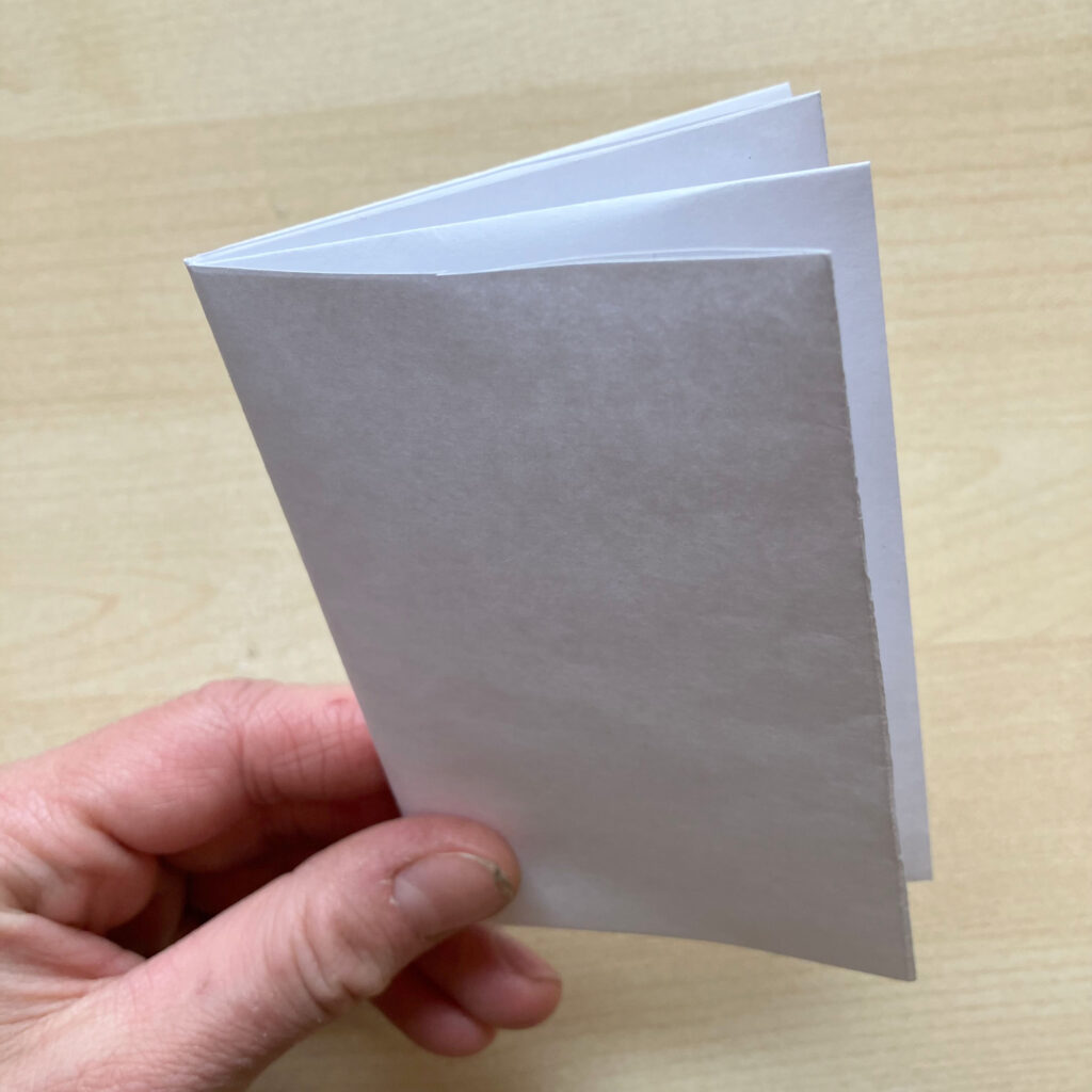 one-page zine folding instructions: 6