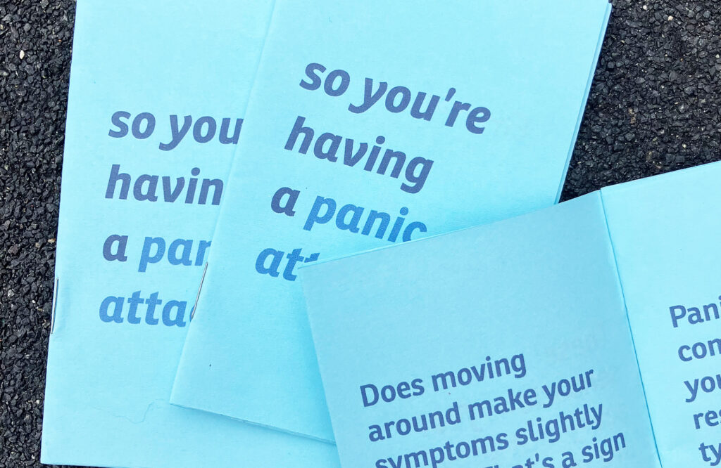 panic attack one page zine
